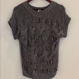 Ella Moss Charcoal Textured Women's Sweatshirt